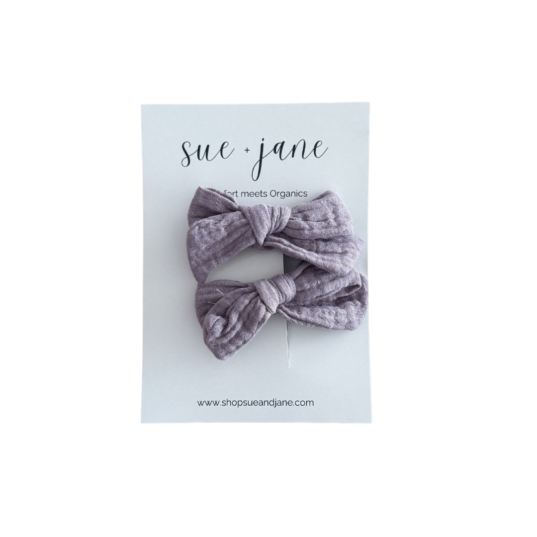 Orchard Organic Cotton Bows - The Peony Haus