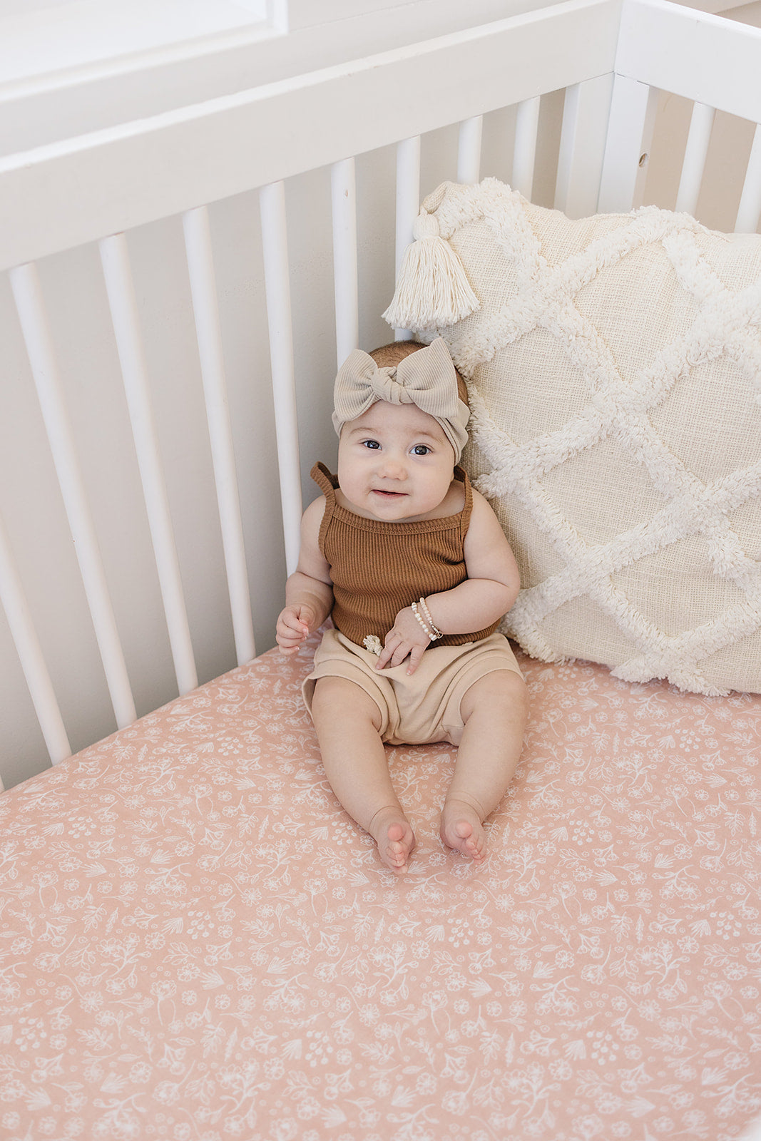 Oatmeal Organic Cotton Ribbed Head Wrap - 95% Organic Cotton