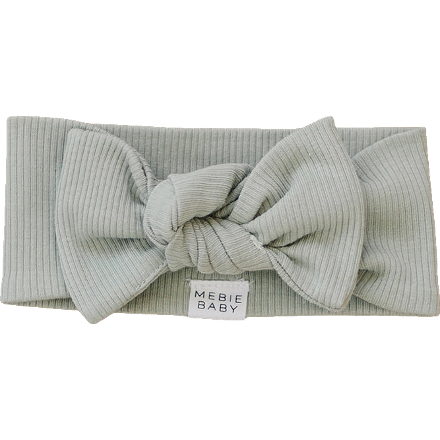 Sage Organic Cotton Ribbed Head Wrap- 95% Organic Cotton