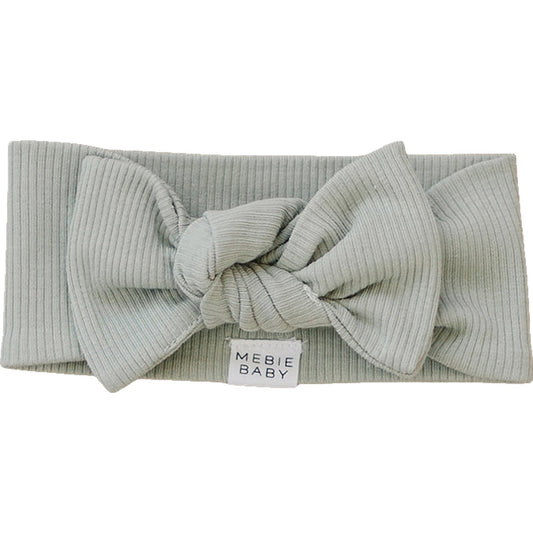 Sage Organic Cotton Ribbed Head Wrap- 95% Organic Cotton
