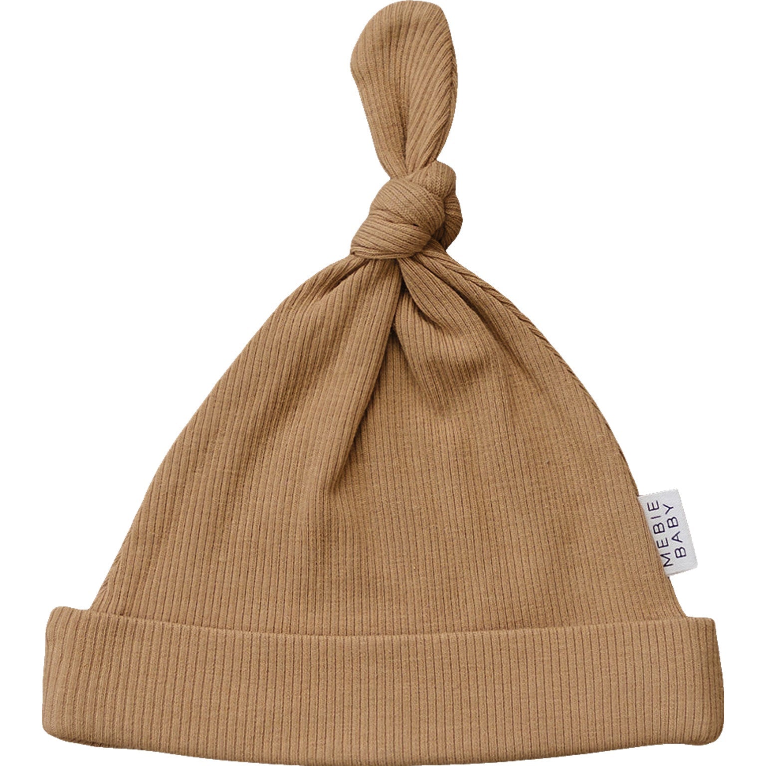 Cafe Organic Ribbed Newborn Knot Hat - 95% Organic Cotton