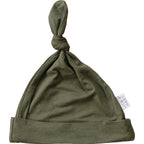 Olive Bamboo Newborn Knot Hat - 95% Organic Cotton