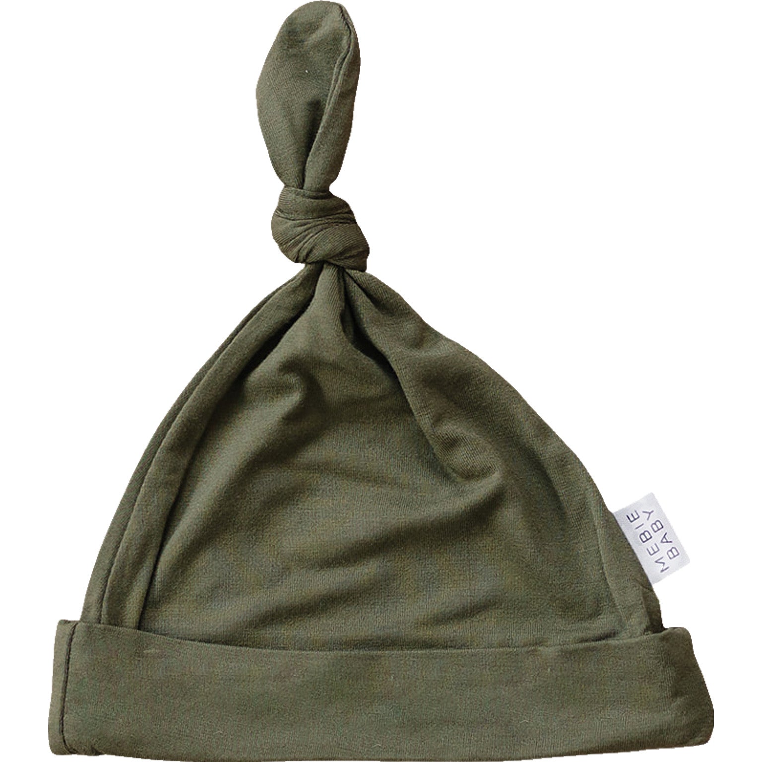 Olive Bamboo Newborn Knot Hat - 95% Organic Cotton