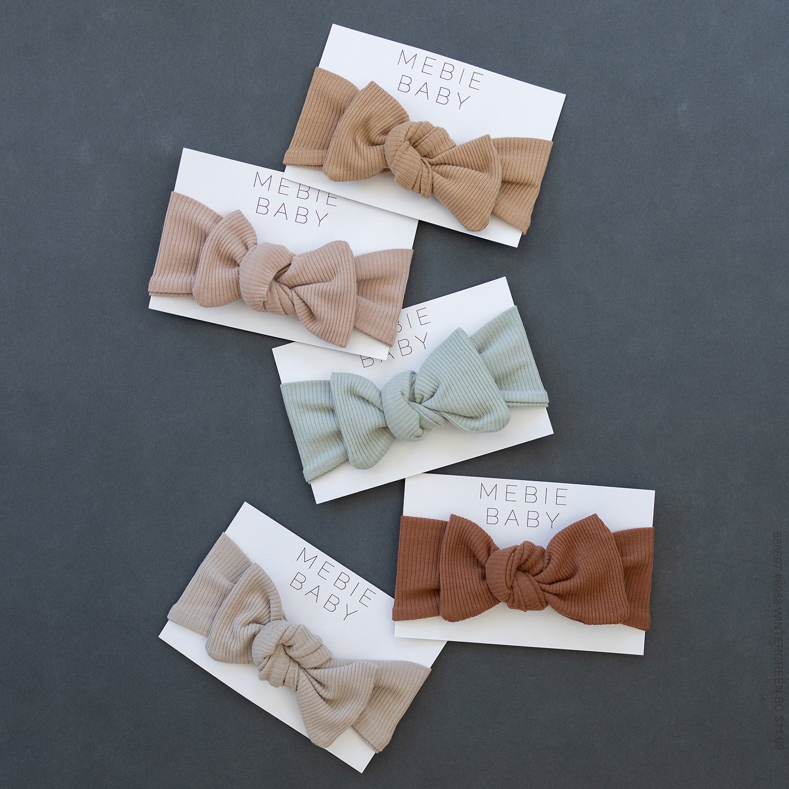 Oatmeal Organic Cotton Ribbed Head Wrap - 95% Organic Cotton
