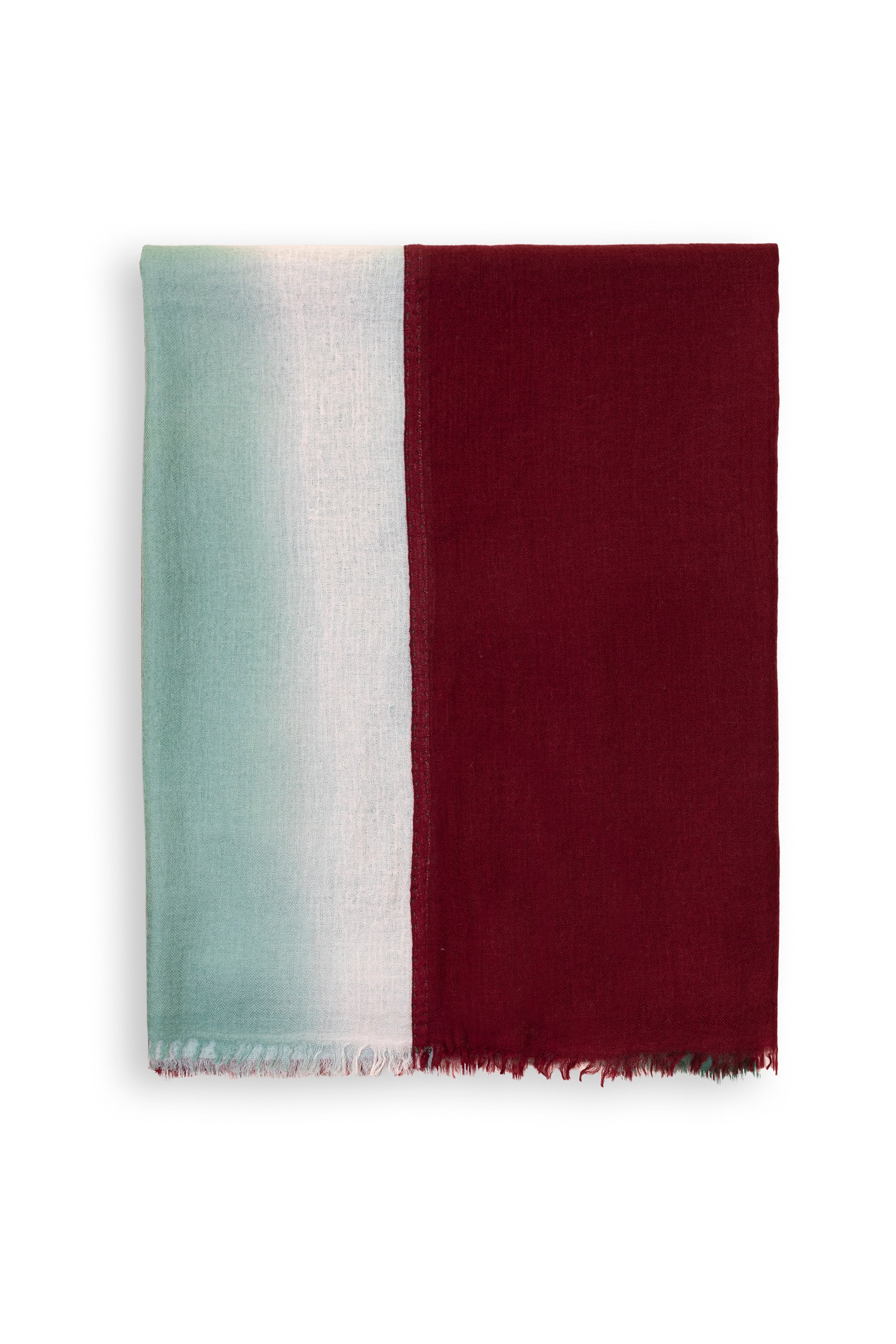 Ombre Double Layered Baby Wool Scarf