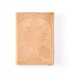 Embossed Neutral Leather Floral 5x7 Journal - Refillable Notebook - The Peony Haus