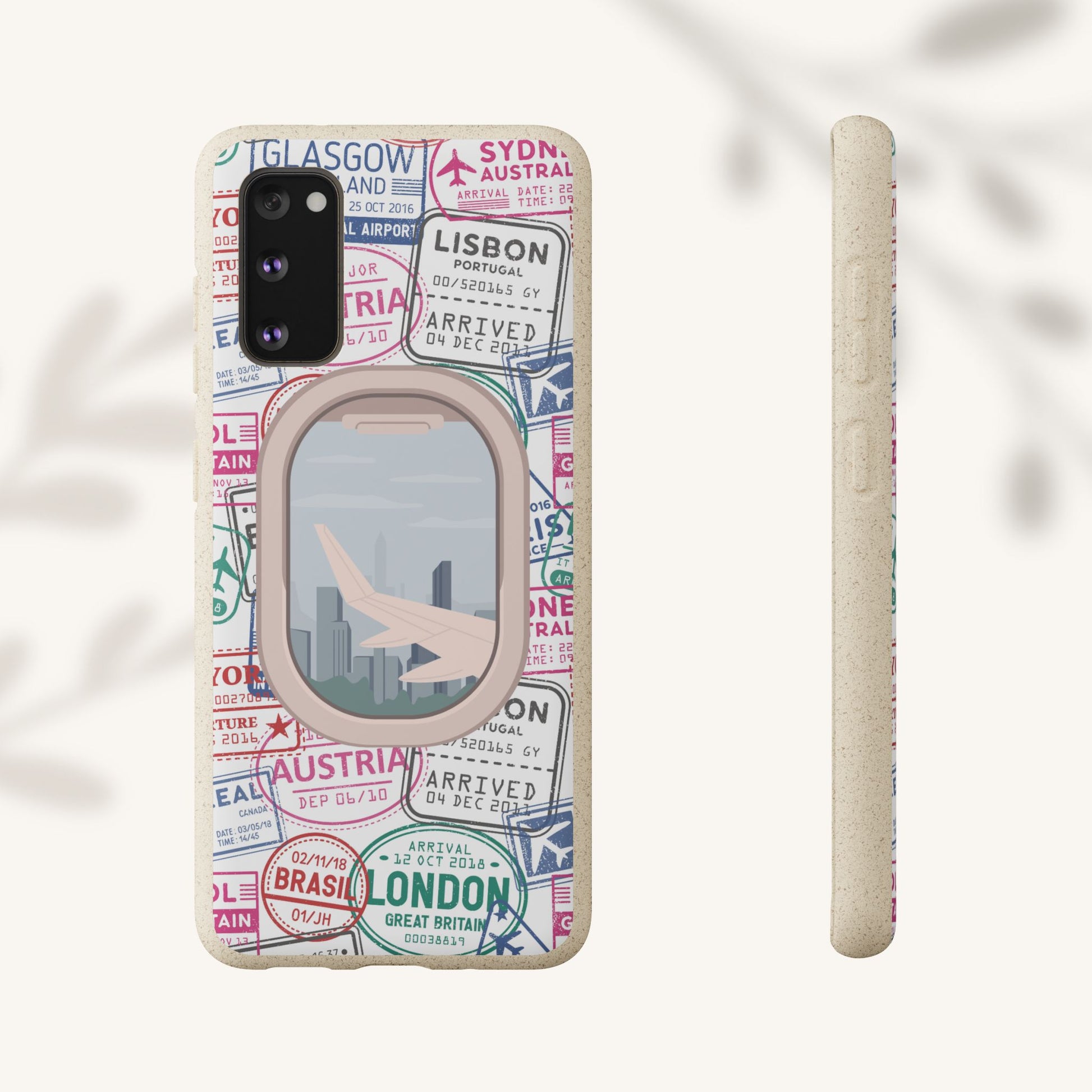 Plant-based, biodegradable phone case - Jet Setter - The Peony Haus