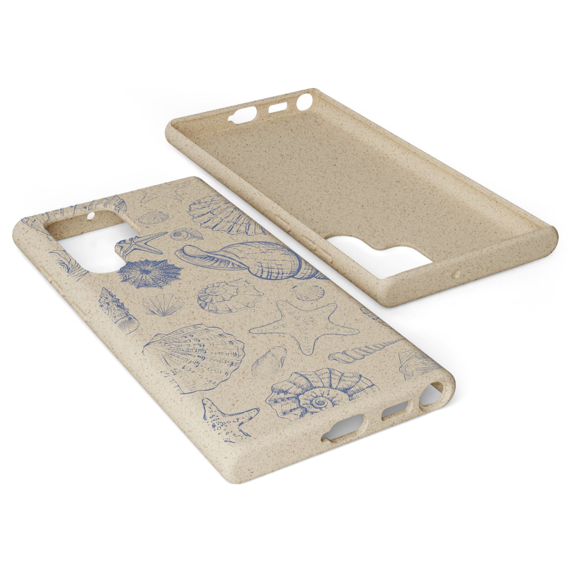 Eco-Friendly Phone Case, Plant based, Biodegradable Case, Shell Design for beach lovers - The Peony Haus