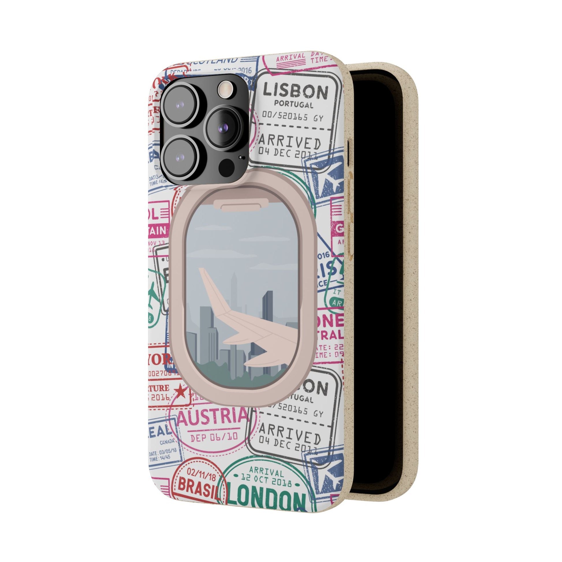 Plant-based, biodegradable phone case - Jet Setter - The Peony Haus