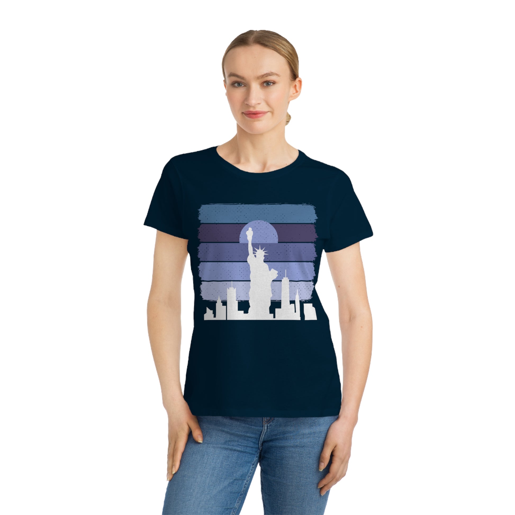 Liberty Skyline T-Shirt - Eco-Friendly Women's Tee - The Peony Haus