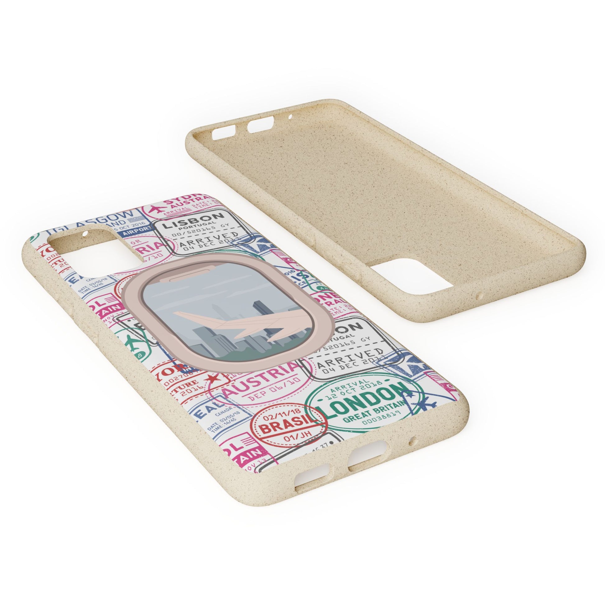Plant-based, biodegradable phone case - Jet Setter - The Peony Haus