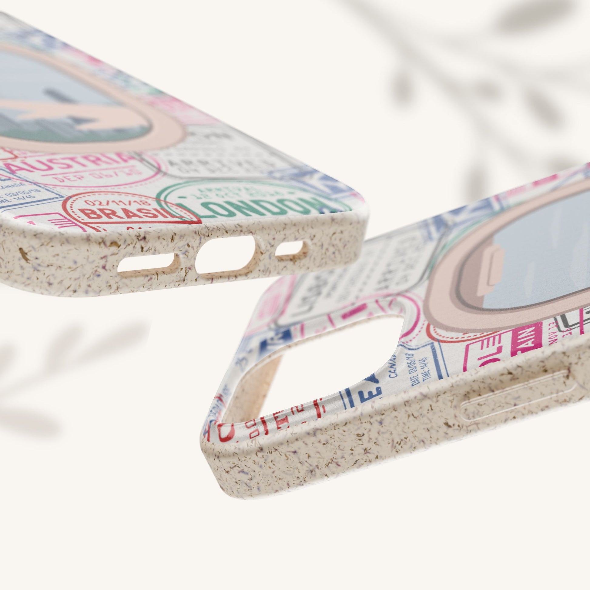 Plant-based, biodegradable phone case - Jet Setter - The Peony Haus