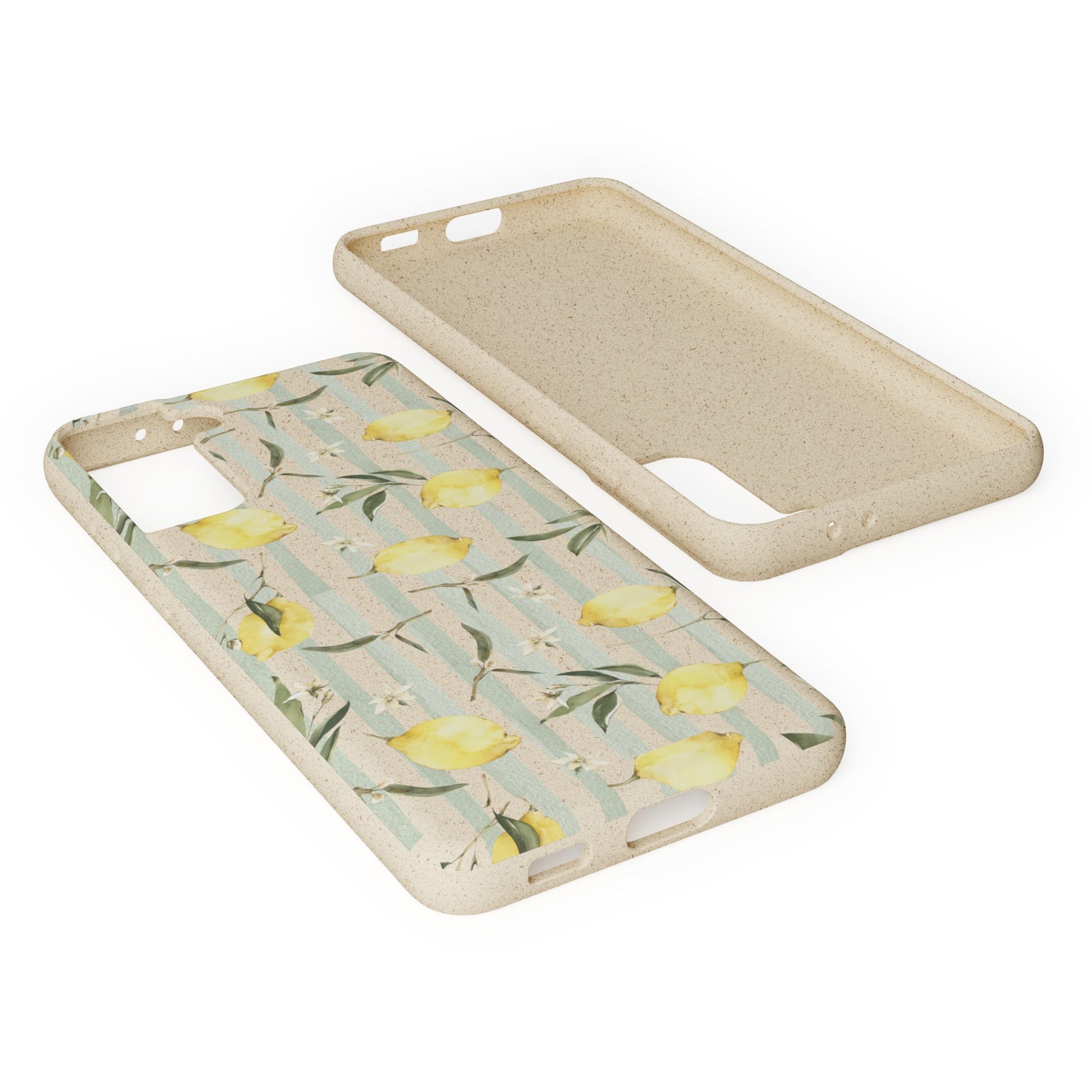 Plant based, biodegradable phone case - When life gives you lemons - The Peony Haus