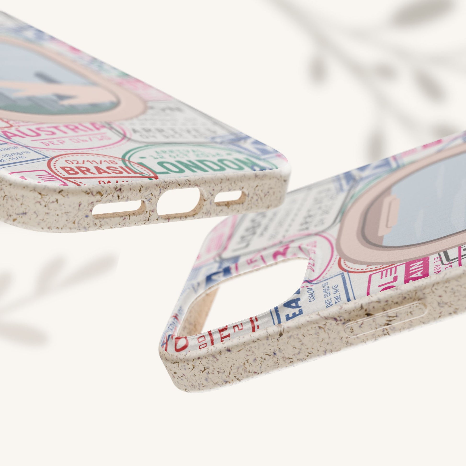 Plant-based, biodegradable phone case - Jet Setter - The Peony Haus