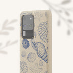 Eco-Friendly Phone Case, Plant based, Biodegradable Case, Shell Design for beach lovers