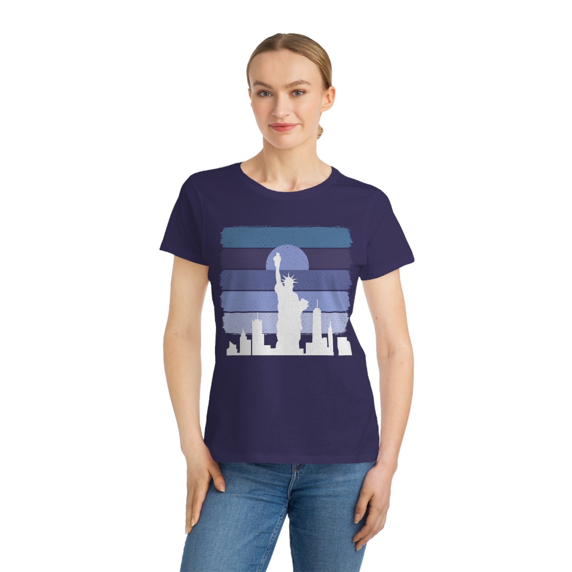 Liberty Skyline T-Shirt - Eco-Friendly Women's Tee - The Peony Haus