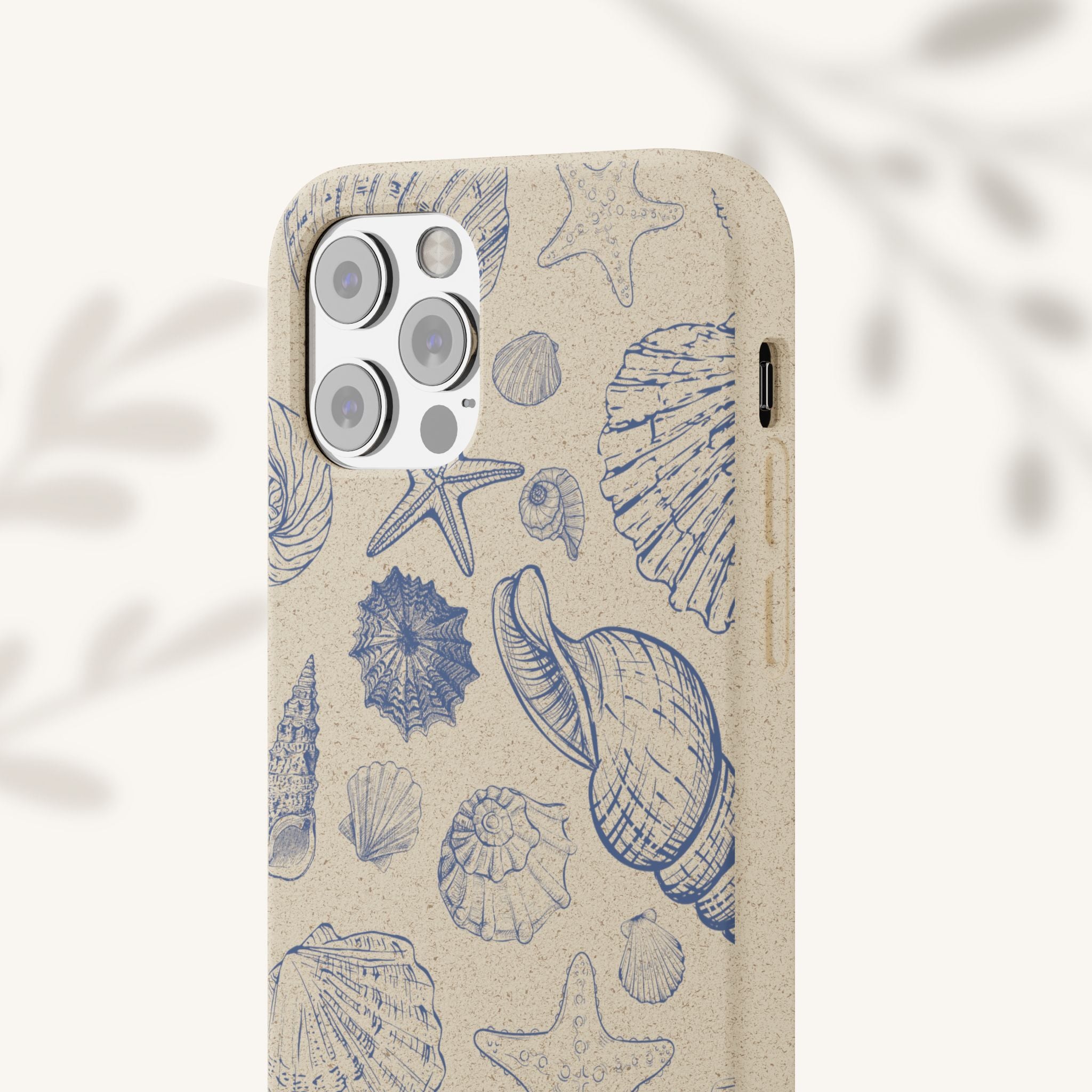 Eco-Friendly Phone Case, Plant based, Biodegradable Case, Shell Design for beach lovers