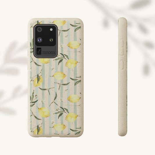 Plant based, biodegradable phone case - When life gives you lemons - The Peony Haus