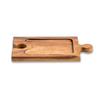 Puzzle Shaped Charcuterie / Wine Glass Holder Interlocking Board