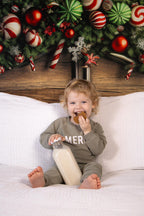 Merry Graphic Organic Cotton 2pc Jogger Set - 95% Cotton