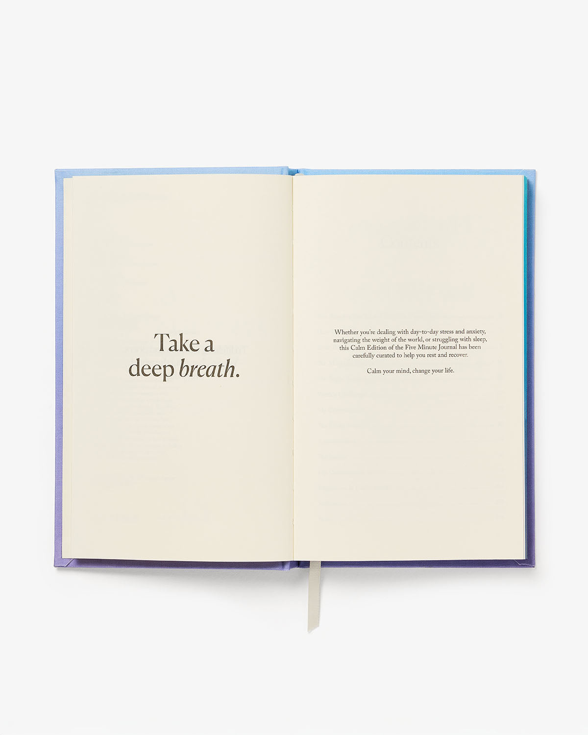 Calm x The Five Minute Journal