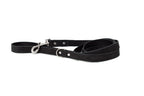 Modern Style Midnight Black Leather Leash