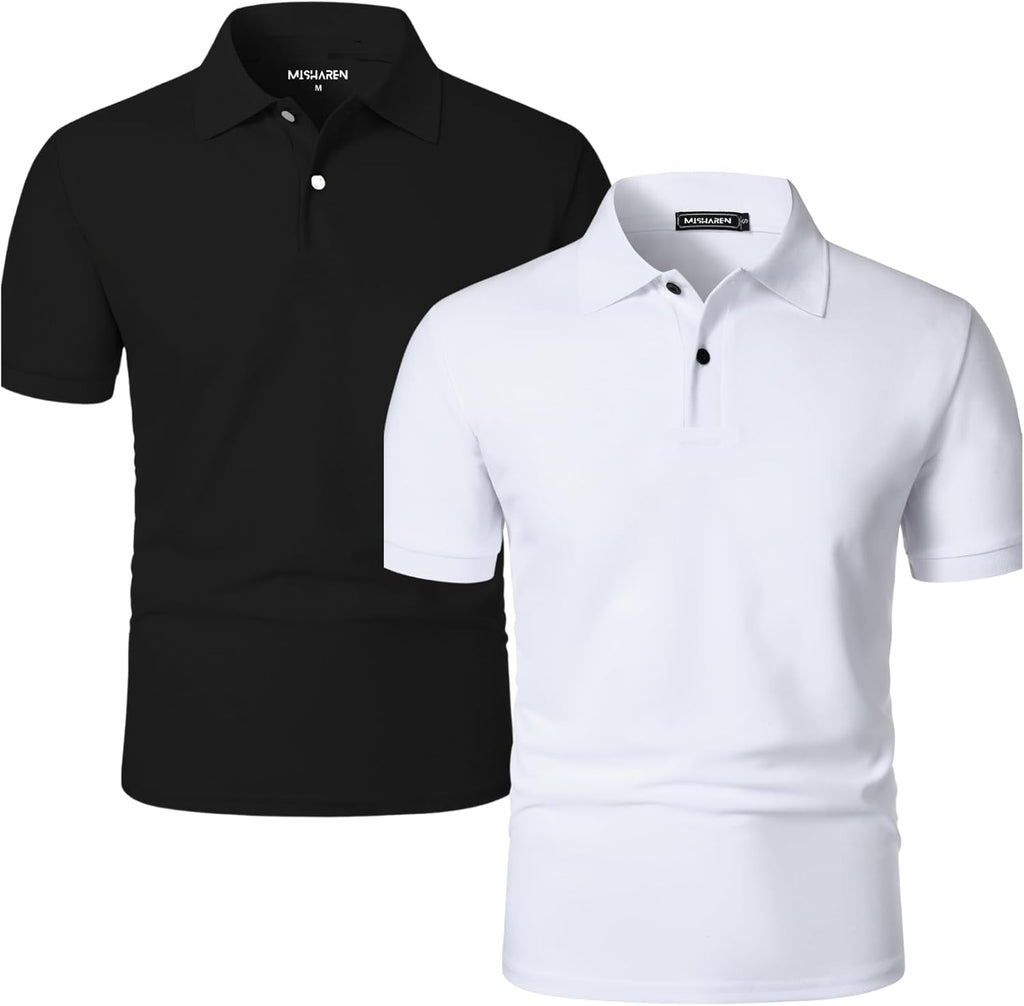 Pure Cotton 2Pcs Combo Polo T-Shirt