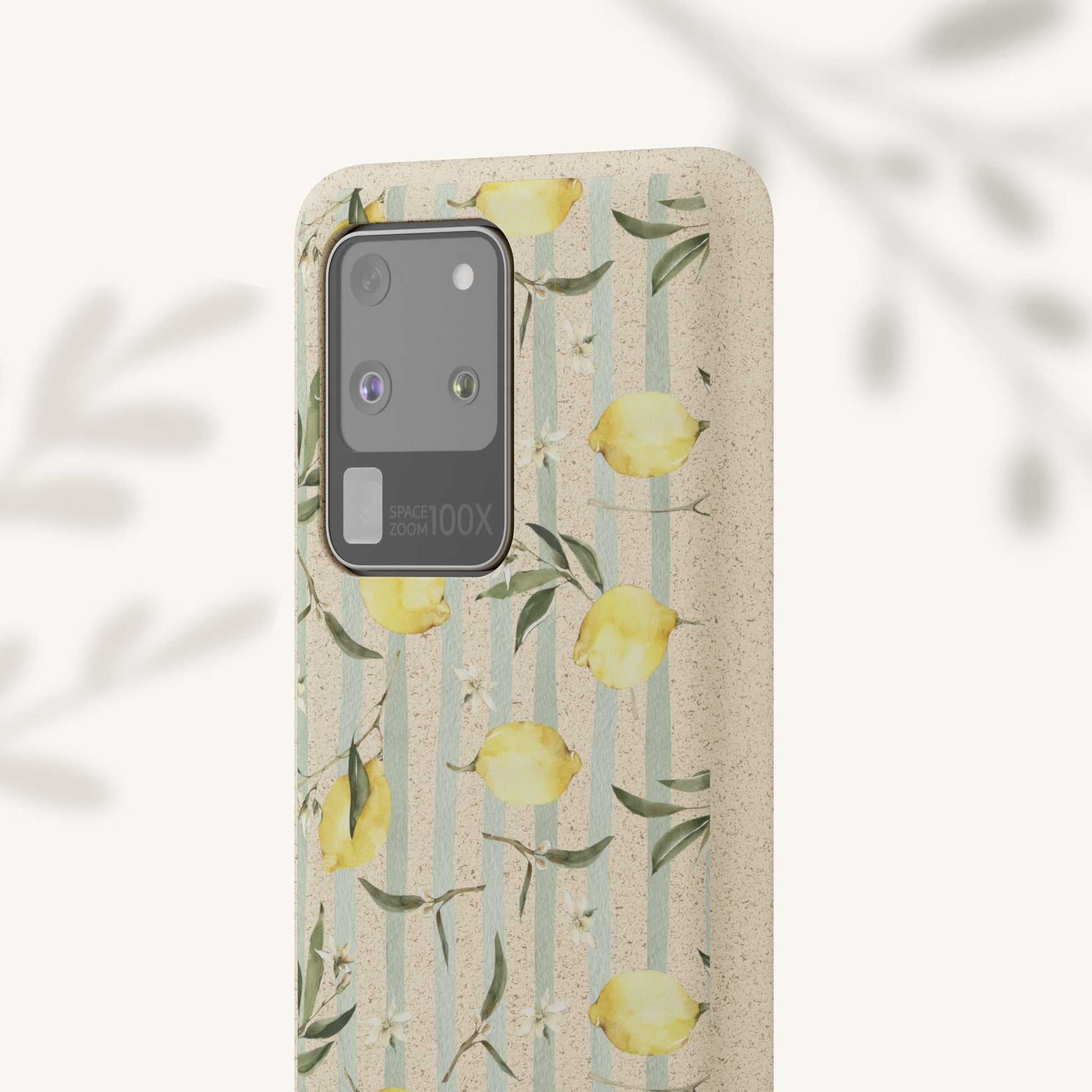 Plant based, biodegradable phone case - When life gives you lemons - The Peony Haus