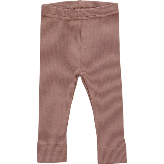 Dusty Rose Organic Leggings - 95% Organic Cotton