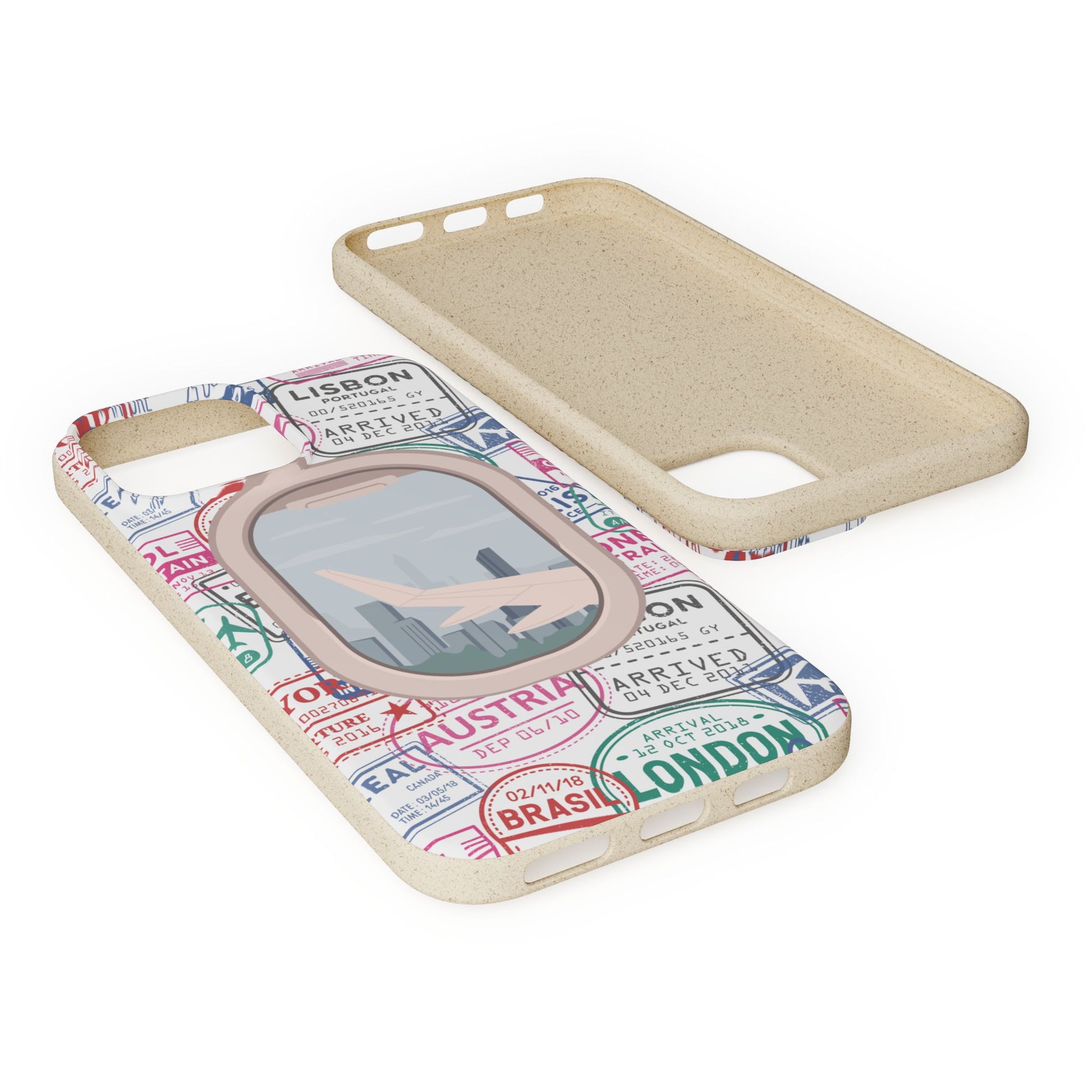 Plant-based, biodegradable phone case - Jet Setter - The Peony Haus
