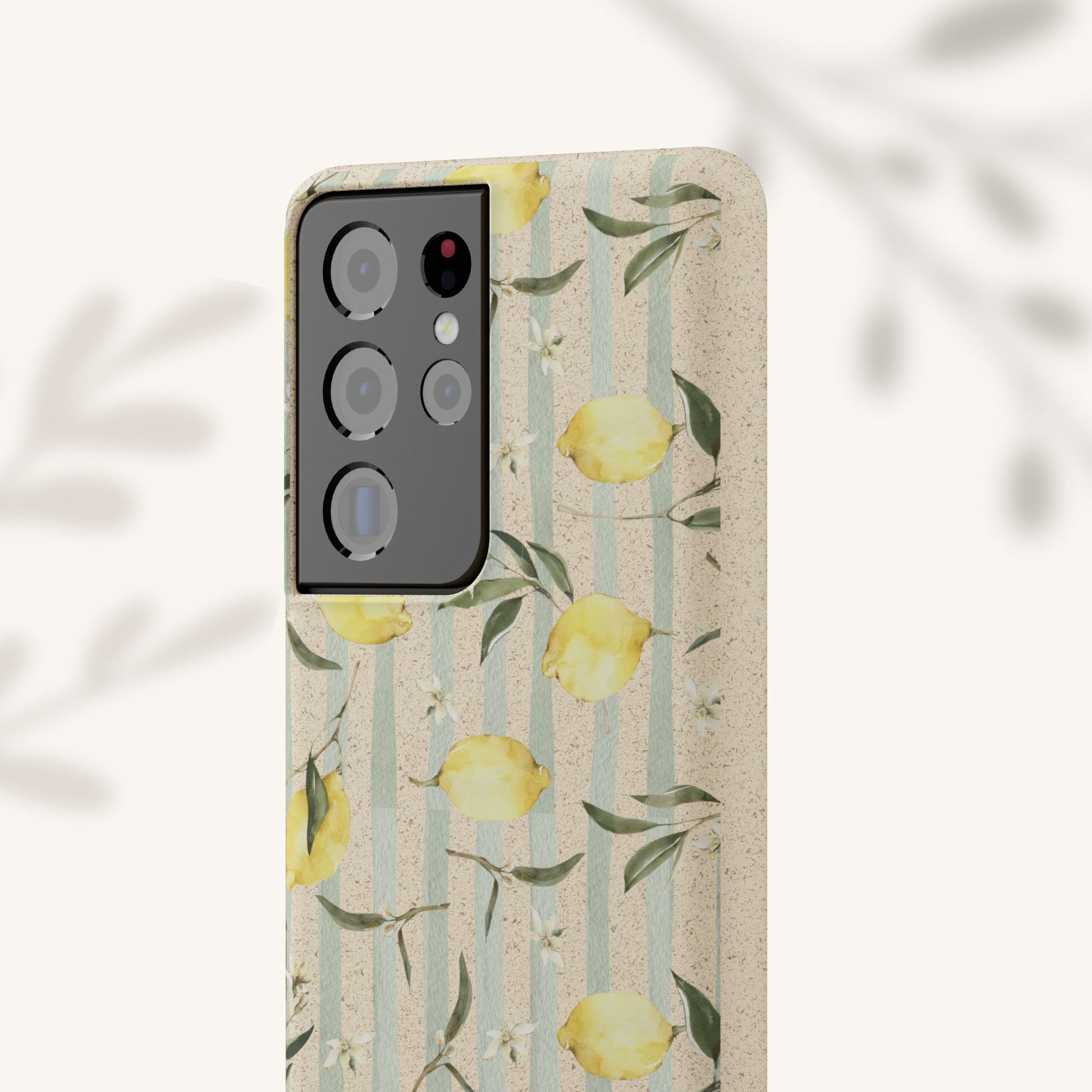 Plant based, biodegradable phone case - When life gives you lemons - The Peony Haus