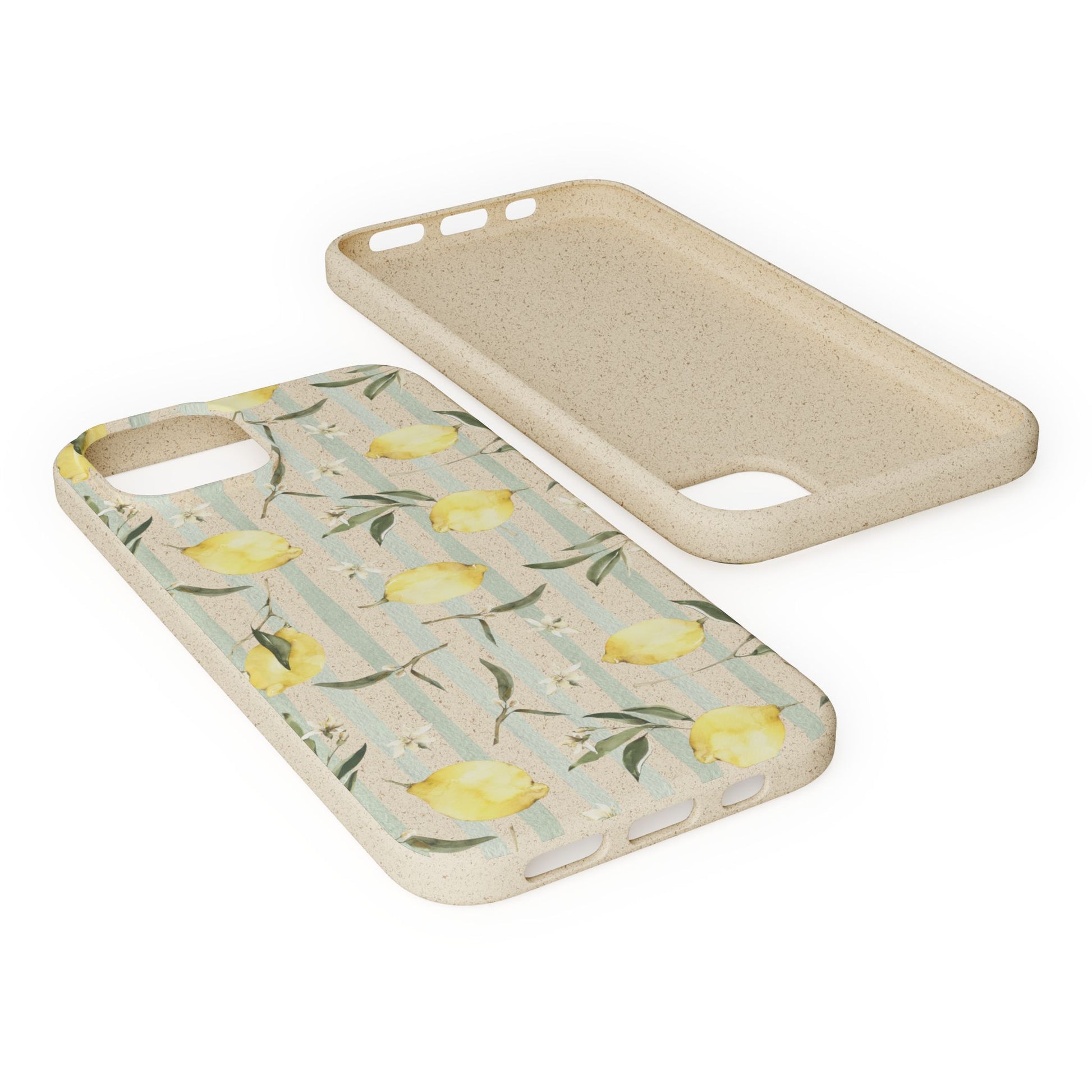 Plant based, biodegradable phone case - When life gives you lemons - The Peony Haus