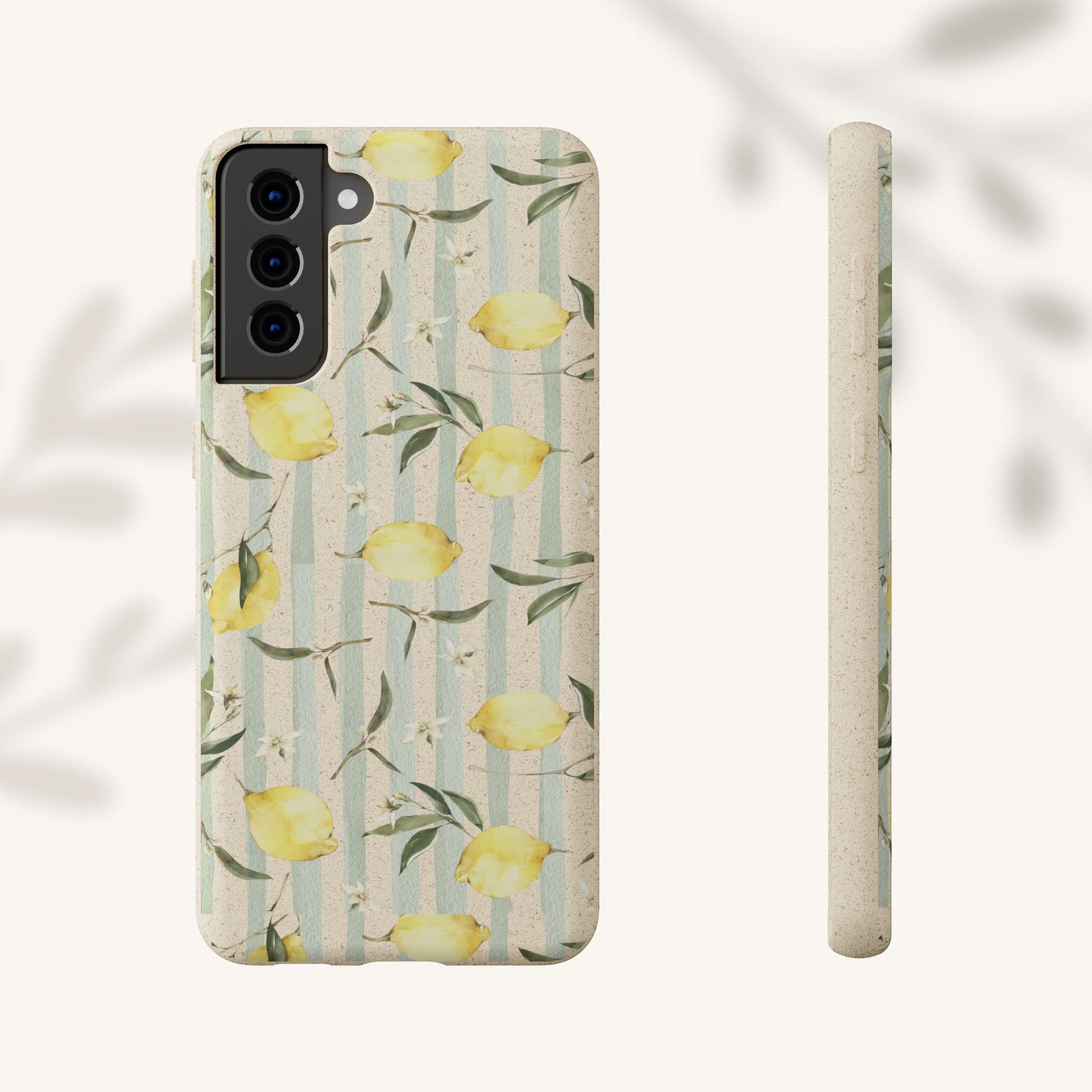 Plant based, biodegradable phone case - When life gives you lemons - The Peony Haus