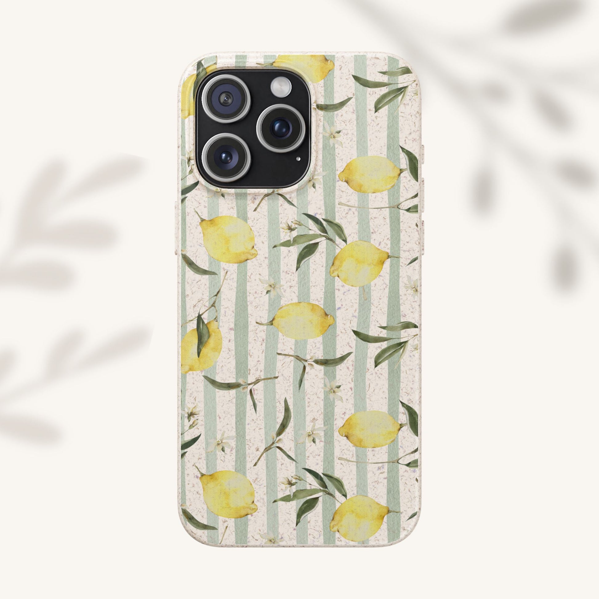Plant based, biodegradable phone case - When life gives you lemons - The Peony Haus