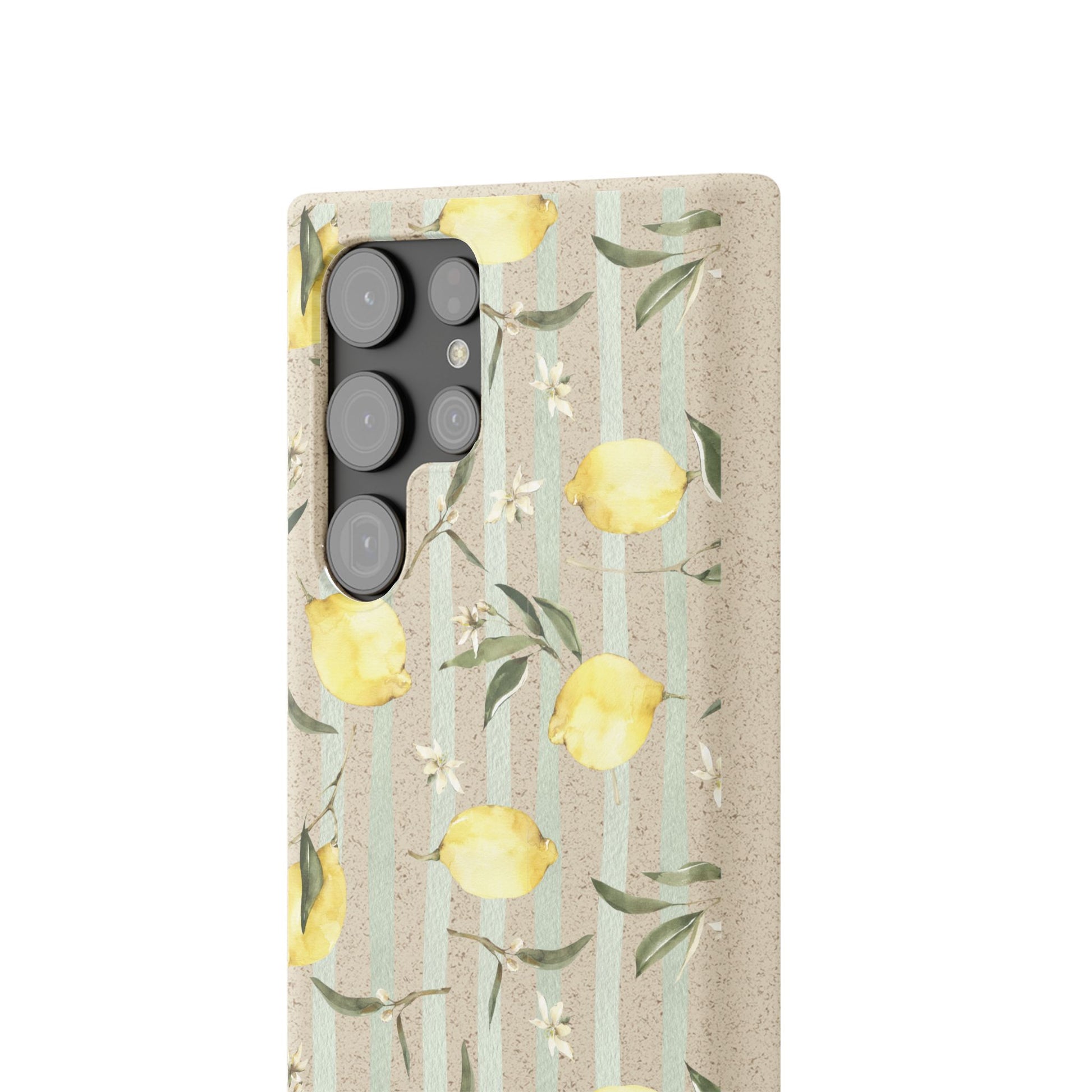 Plant based, biodegradable phone case - When life gives you lemons - The Peony Haus