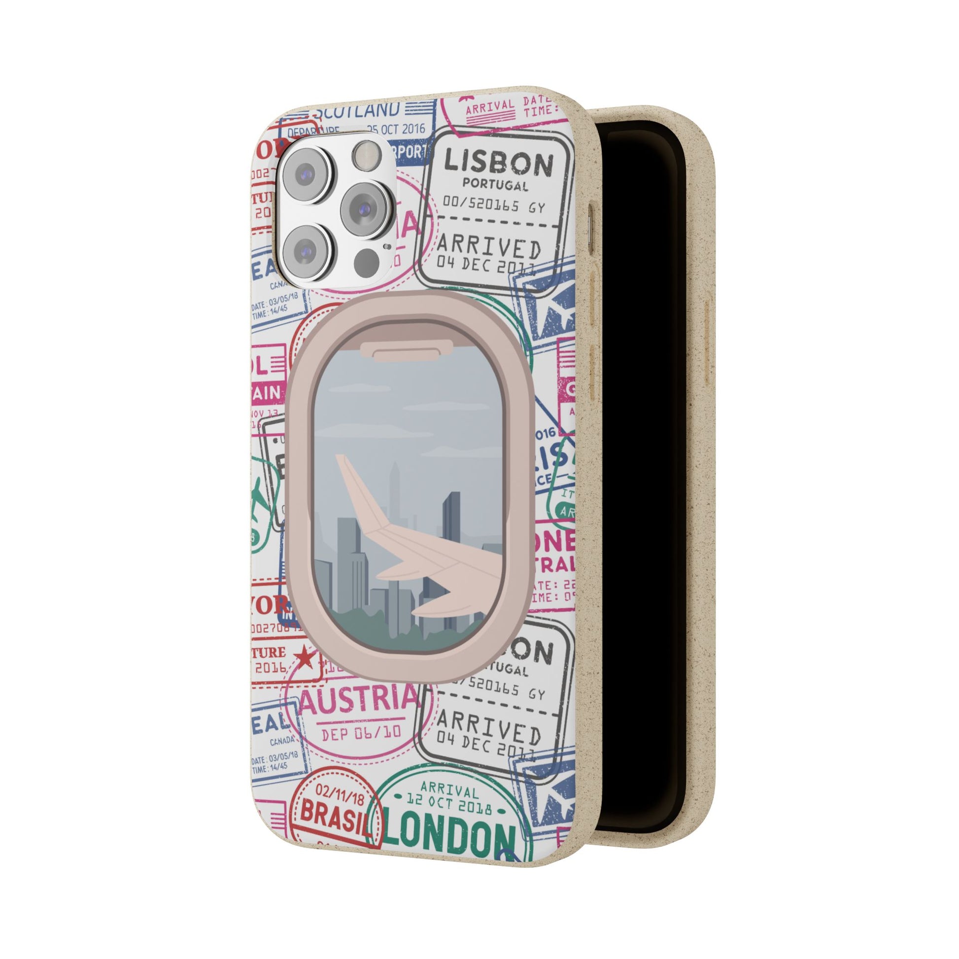 Plant-based, biodegradable phone case - Jet Setter - The Peony Haus