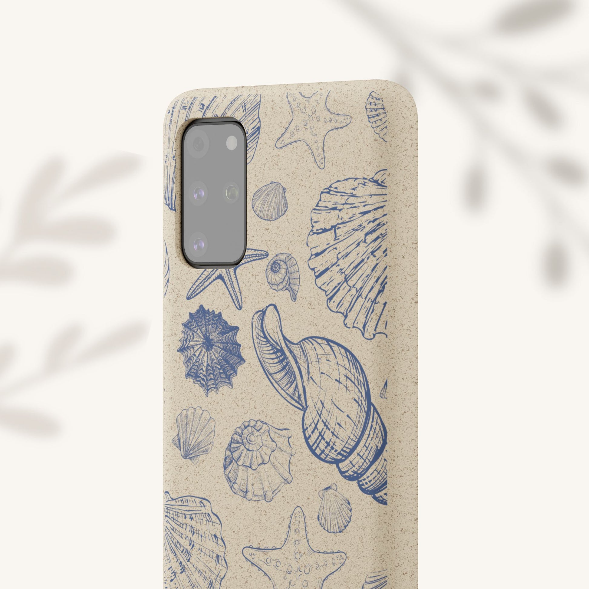 Eco-Friendly Phone Case, Plant based, Biodegradable Case, Shell Design for beach lovers - The Peony Haus