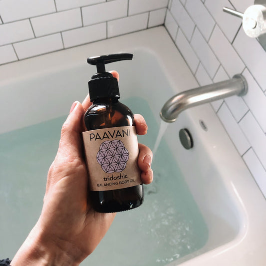 Tridoshic Body Oil | Balancing Ayurvedic Abhyanga Oil for All Skin - The Peony Haus