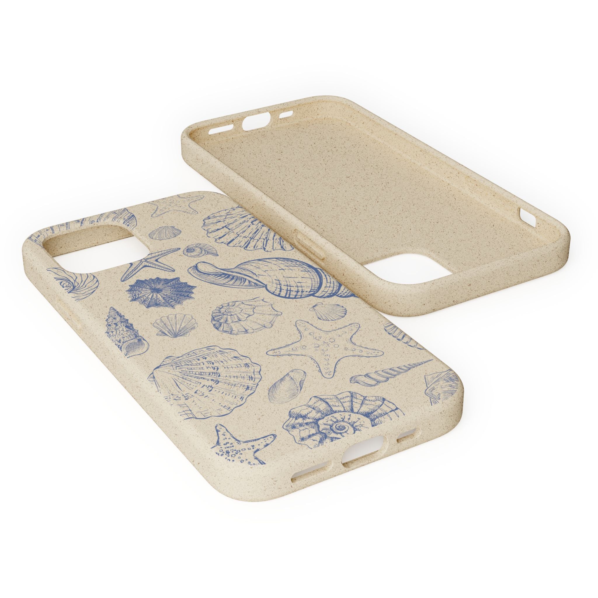 Eco-Friendly Phone Case, Plant based, Biodegradable Case, Shell Design for beach lovers