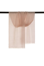 Beige Classic Lightweight Woven Cashmere Scarf