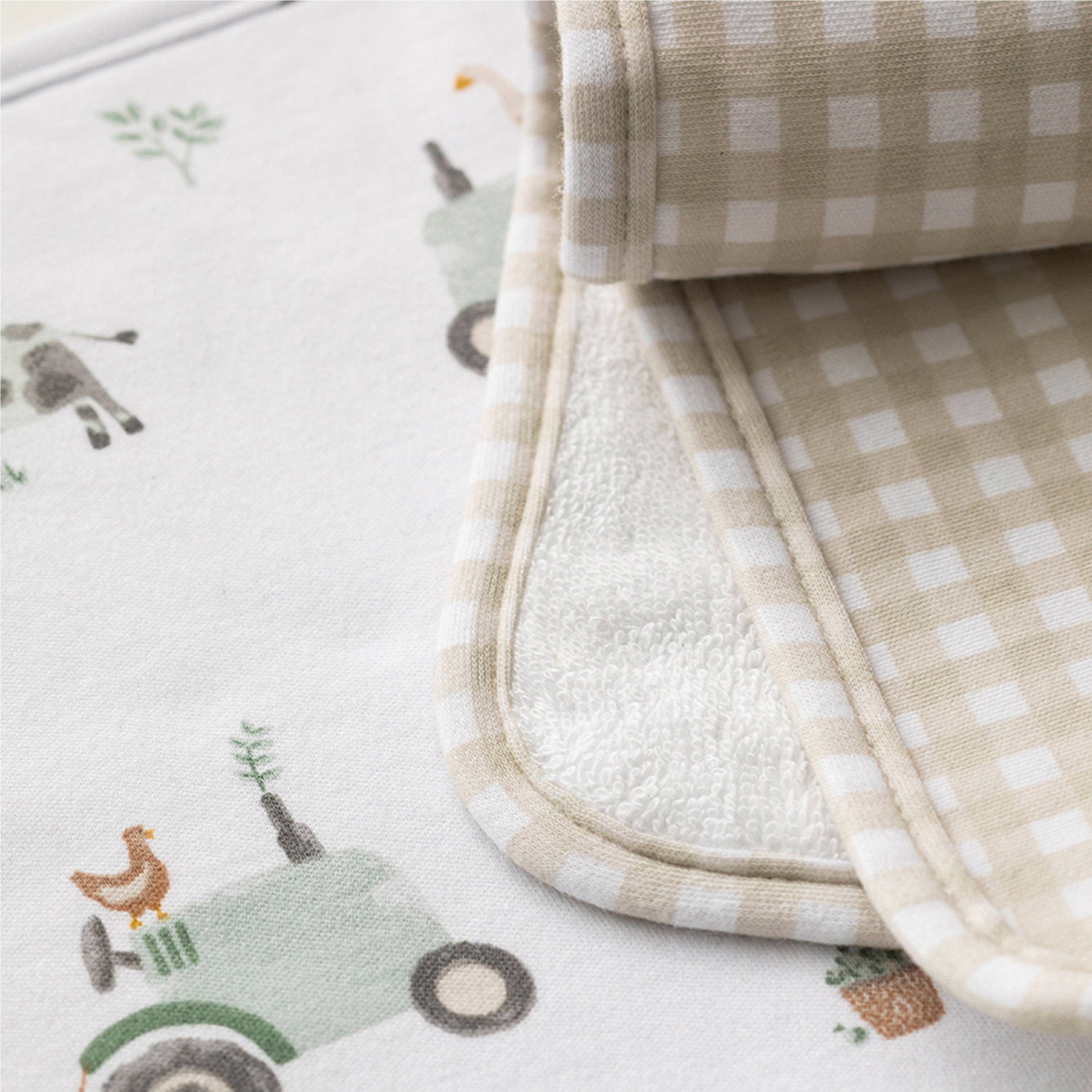 Living Textiles - 5pc 100% Cotton Bath Gift Set | Tractor Ride
