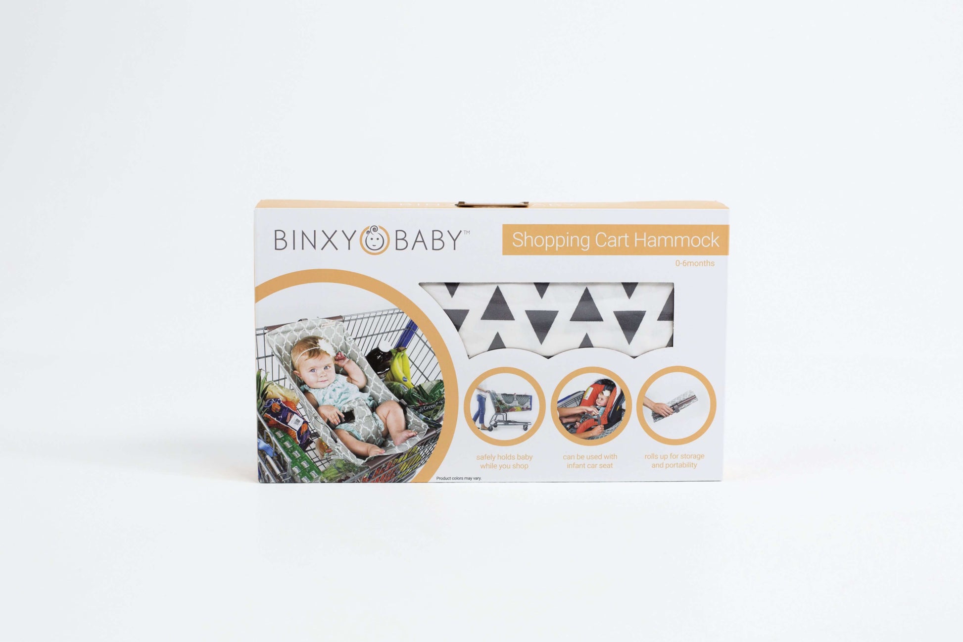 Baby Shopping Cart Hammock | Triangles - 97% cotton