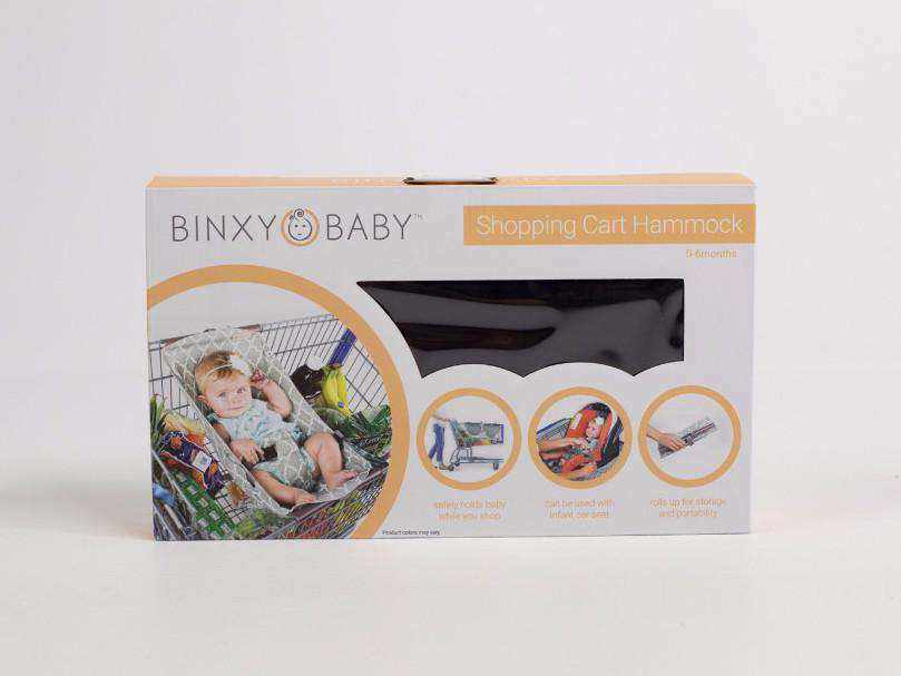 Baby Shopping Cart Hammock | Black Fabric - 97% cotton