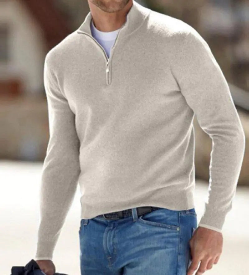 Men's Cashmere Long Sleeve Sweater