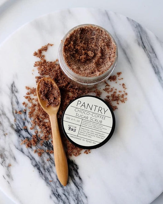Choco + Coffee Body Polish - Exfoliating + Moisturizing Sugar Scrub - The Peony Haus