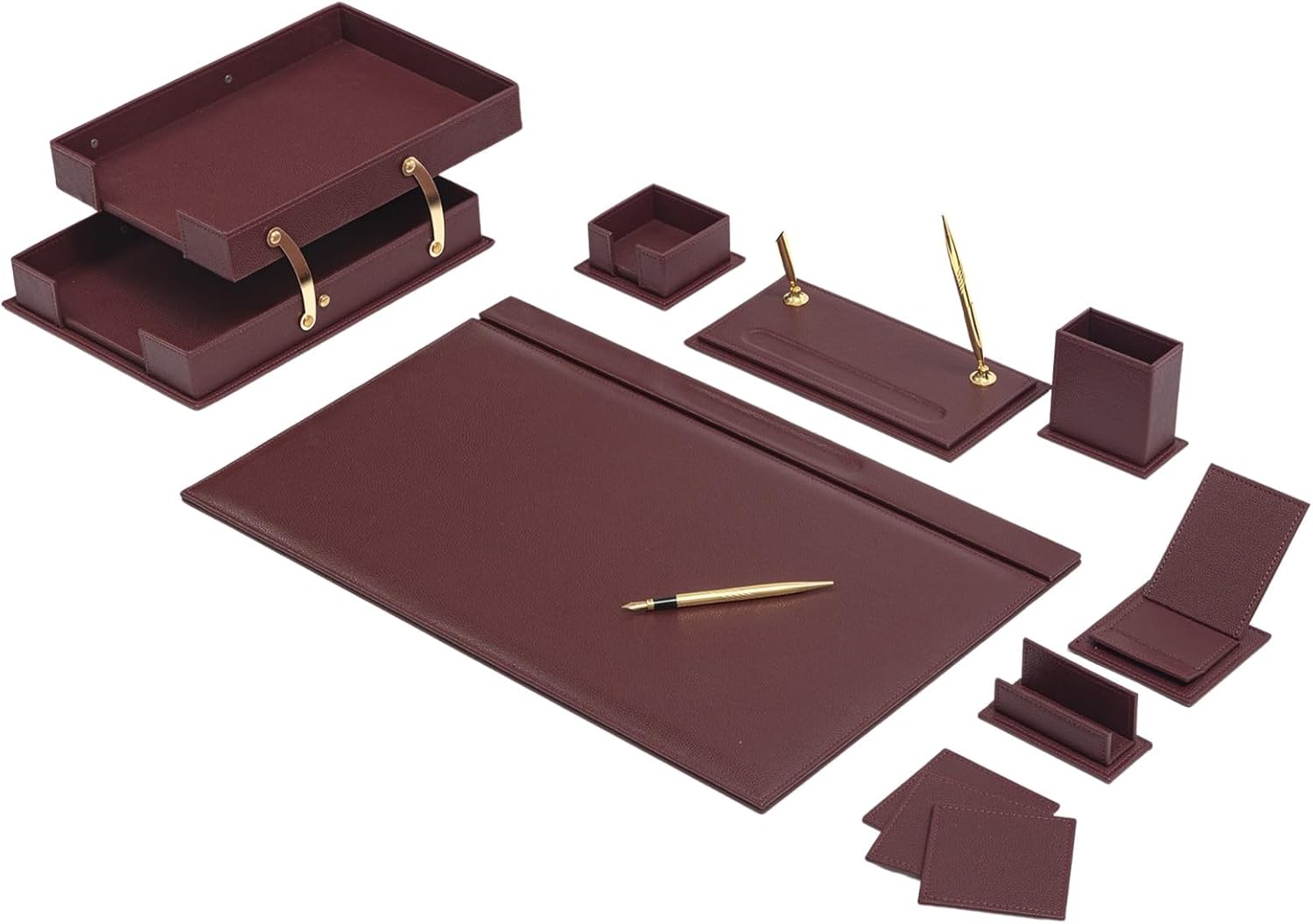 MOOG Classic Desk Organizer - Brown - 12 PCS