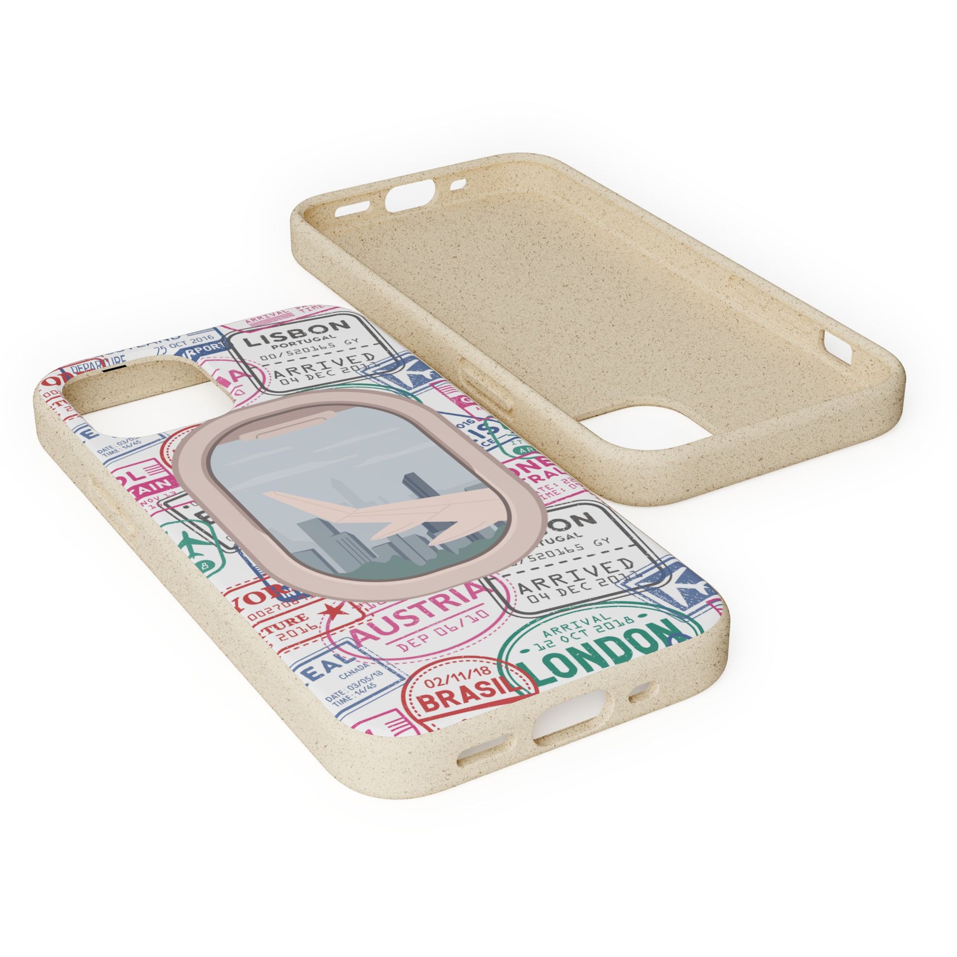 Plant-based, biodegradable phone case - Jet Setter - The Peony Haus