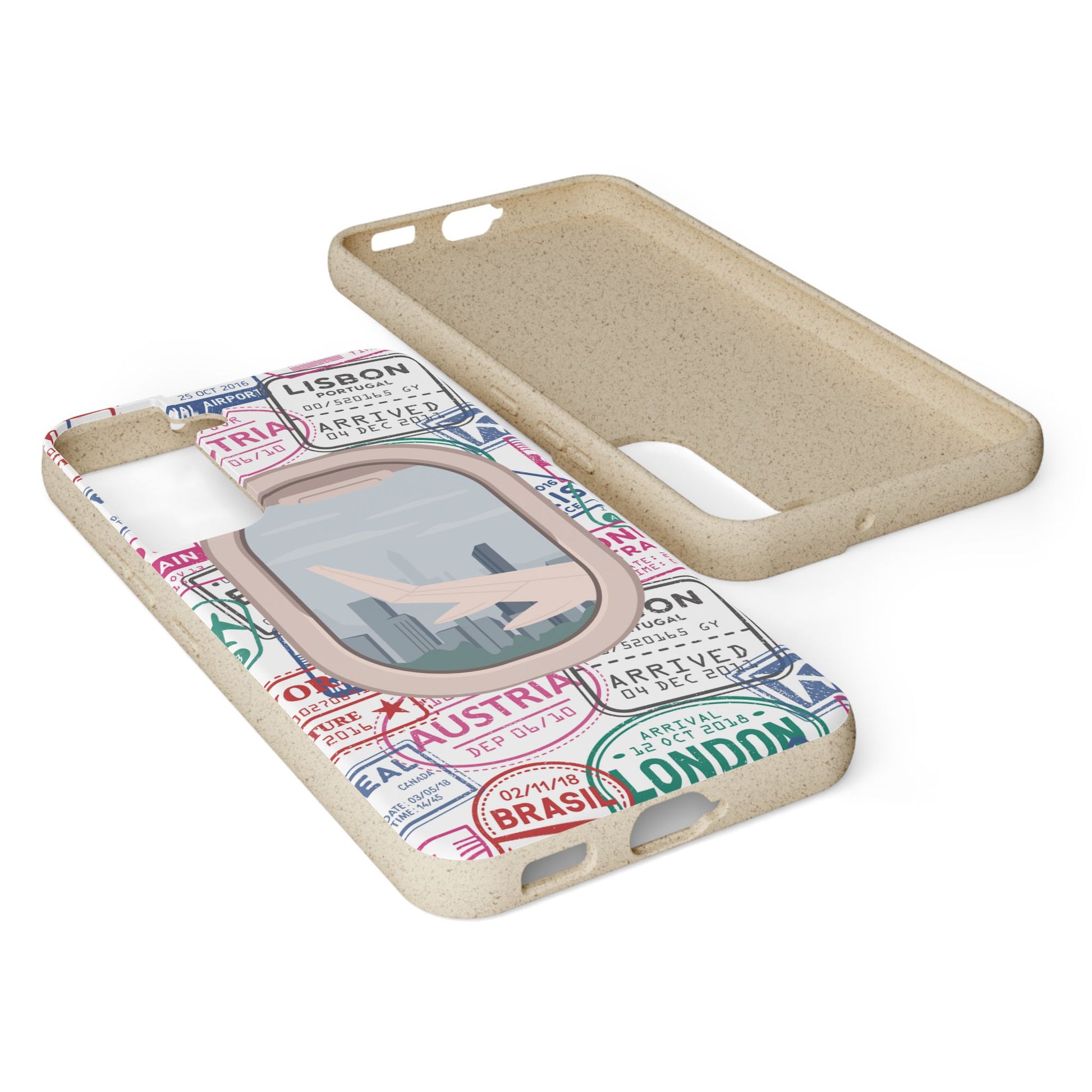 Plant-based, biodegradable phone case - Jet Setter - The Peony Haus
