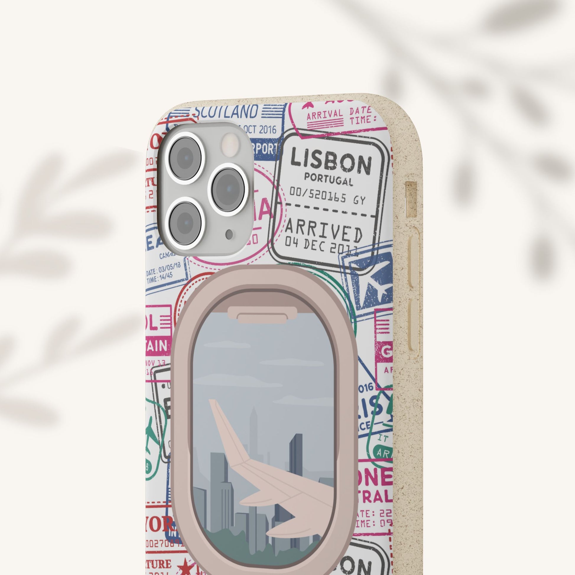 Plant-based, biodegradable phone case - Jet Setter - The Peony Haus