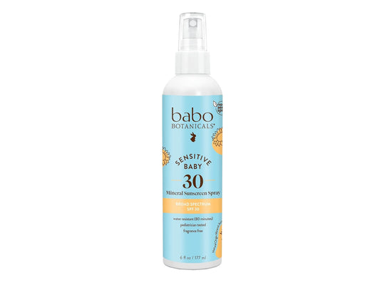 Babo Botanicals Sensitive Skin Baby Sun Spray, SPF 30 - 6 Oz